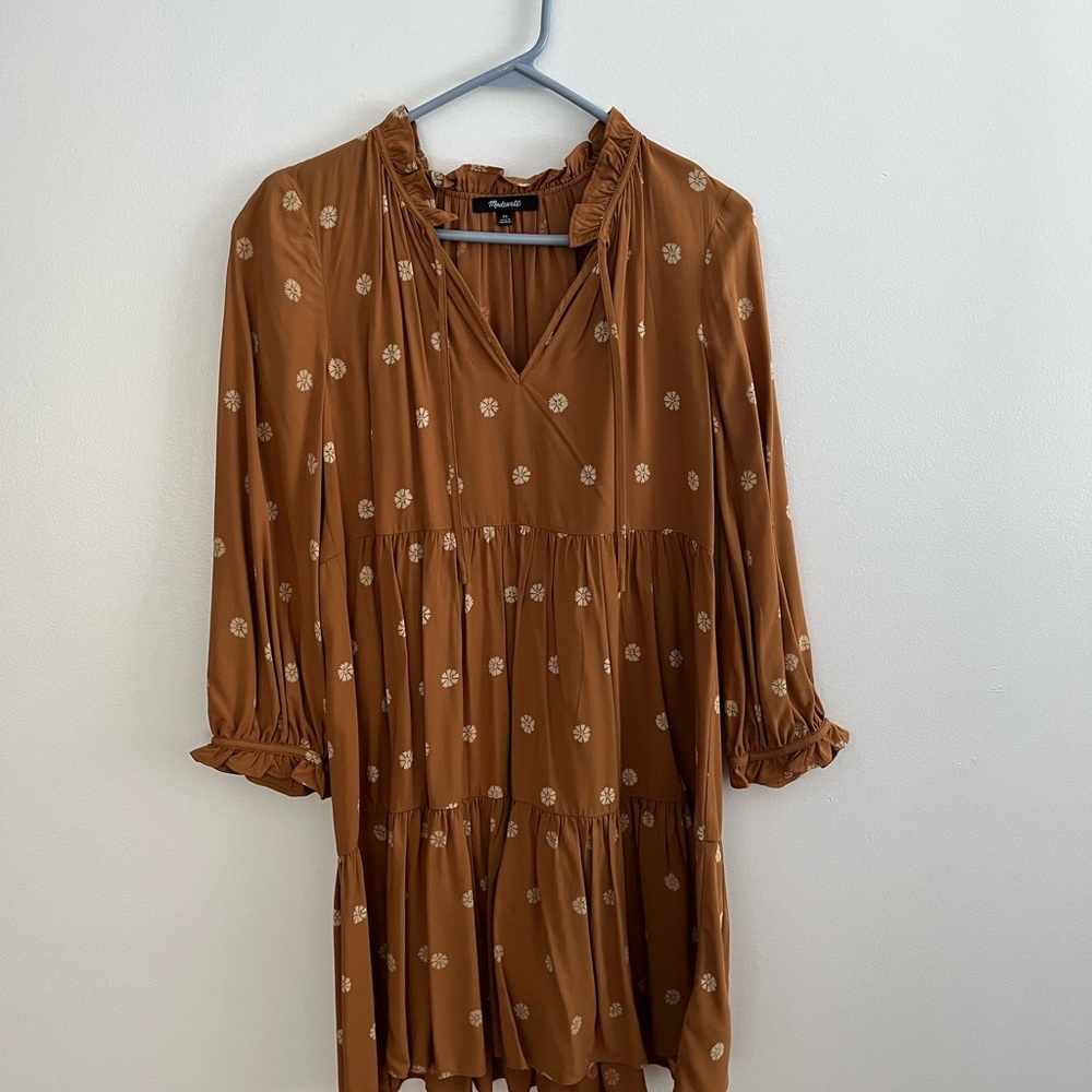 Madewell ruffle dress